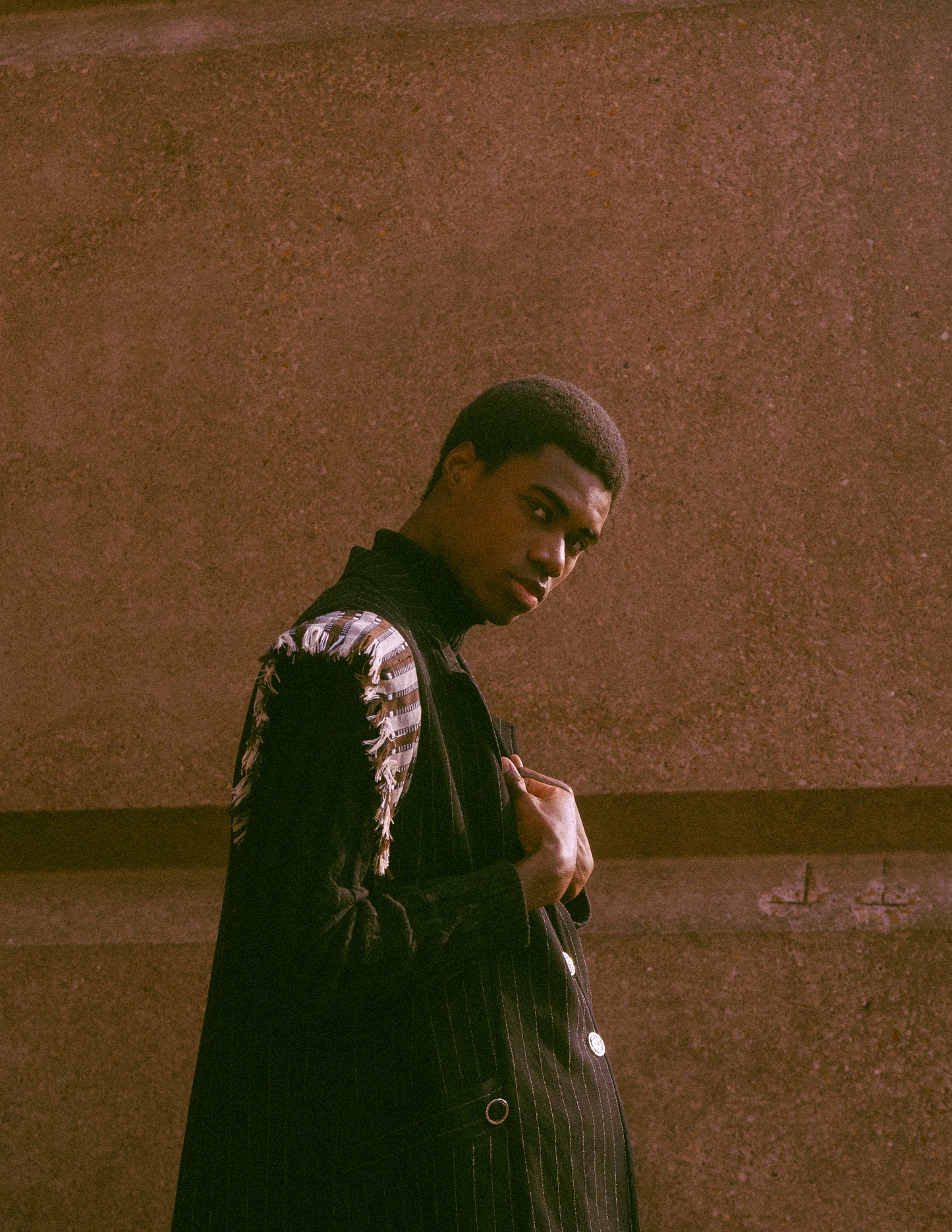 Veste brillante à épaulettes