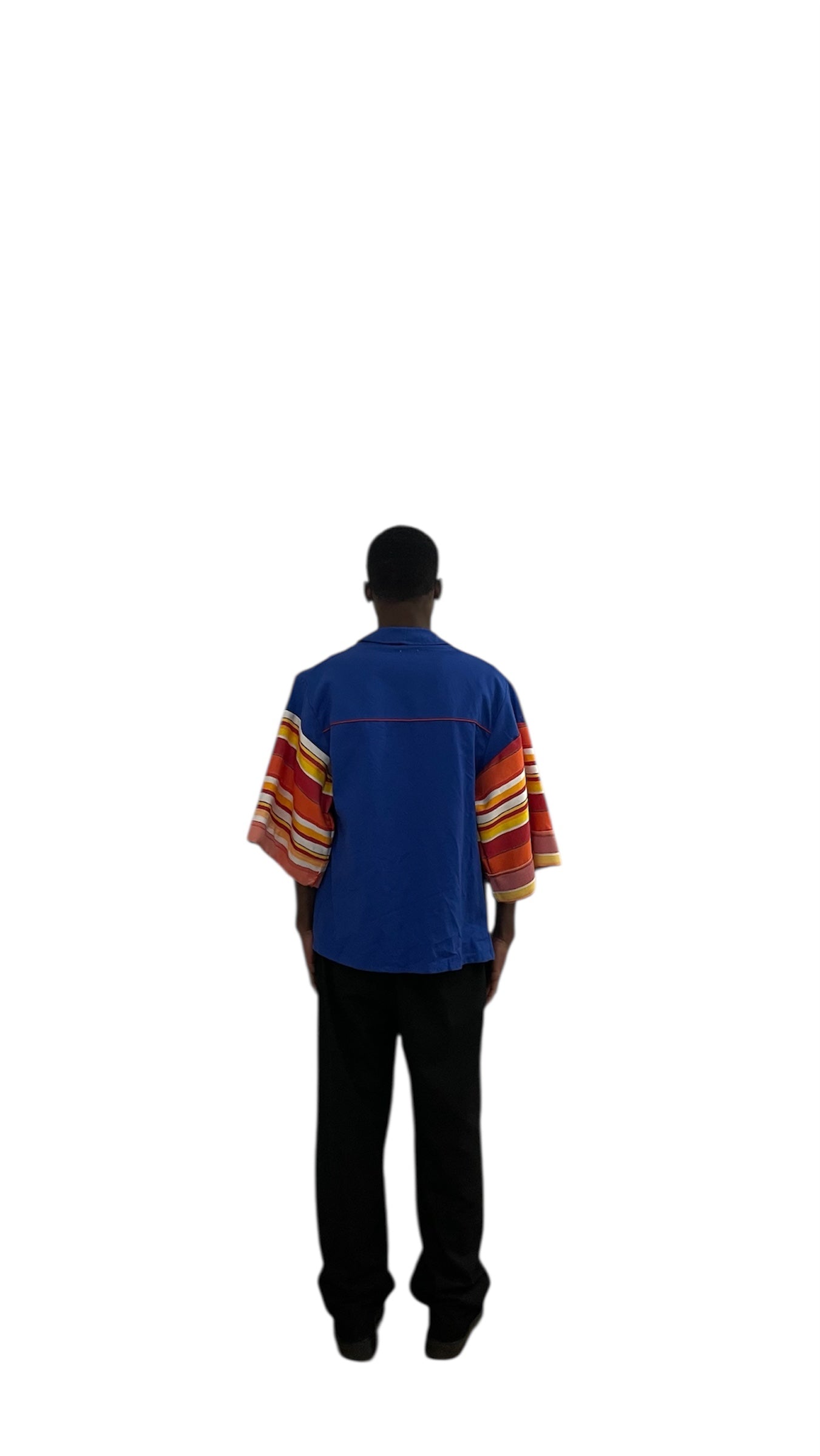 Veste kimono à rayures