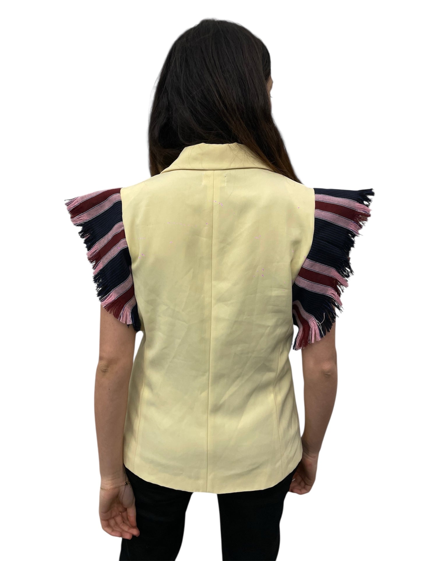 Veste beige à épaulette