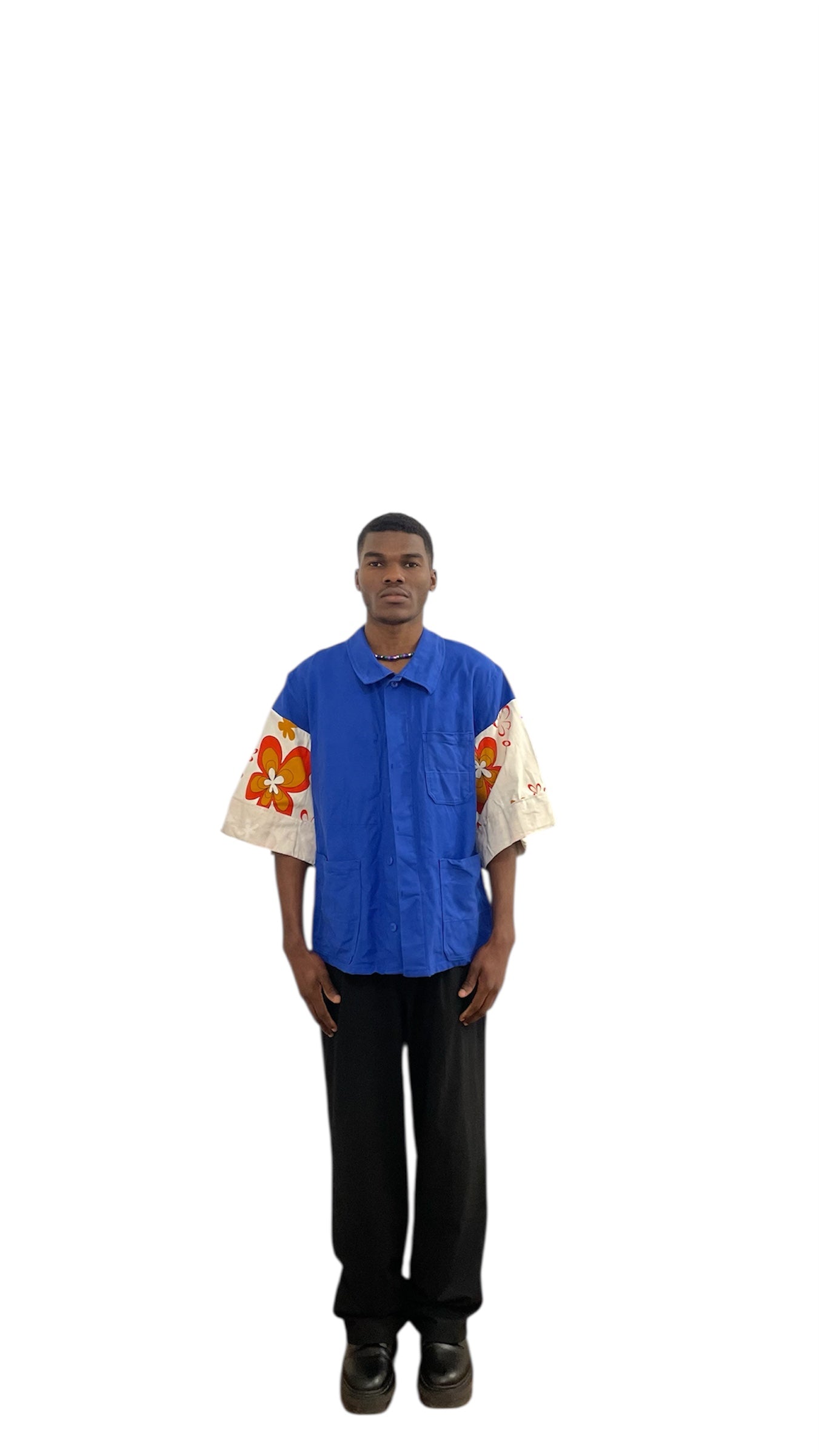 Veste kimono à fleurs