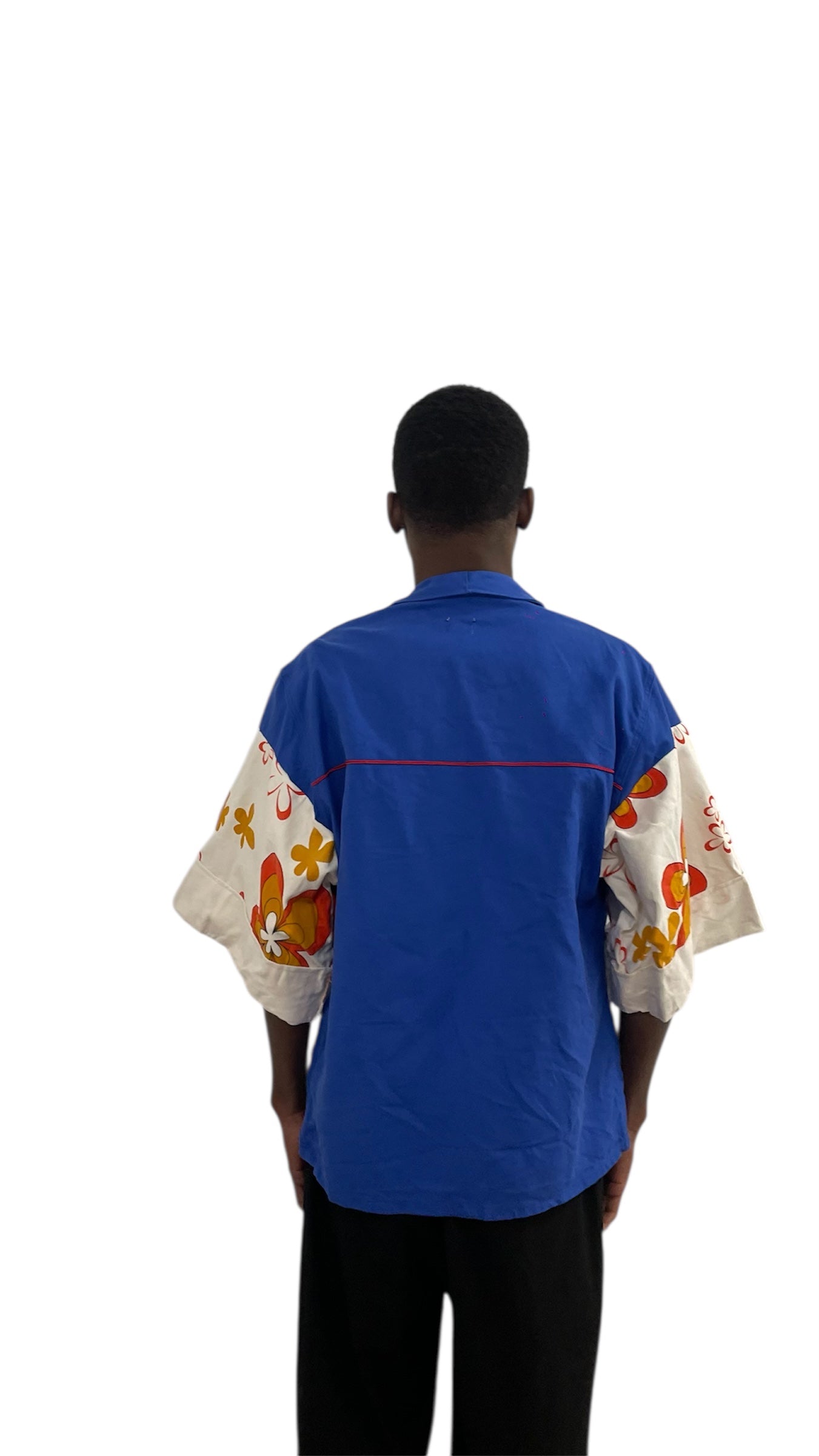 Veste kimono à fleurs