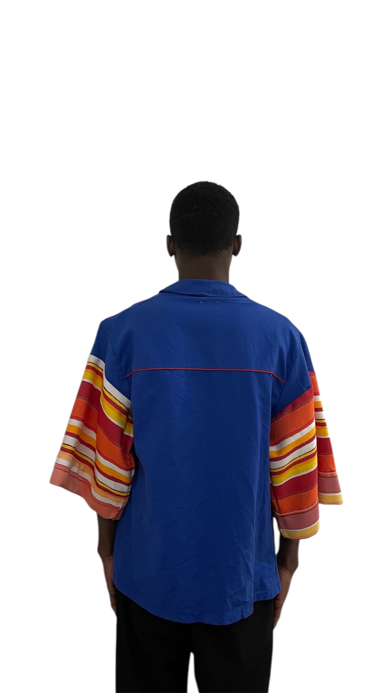 Veste kimono à rayures