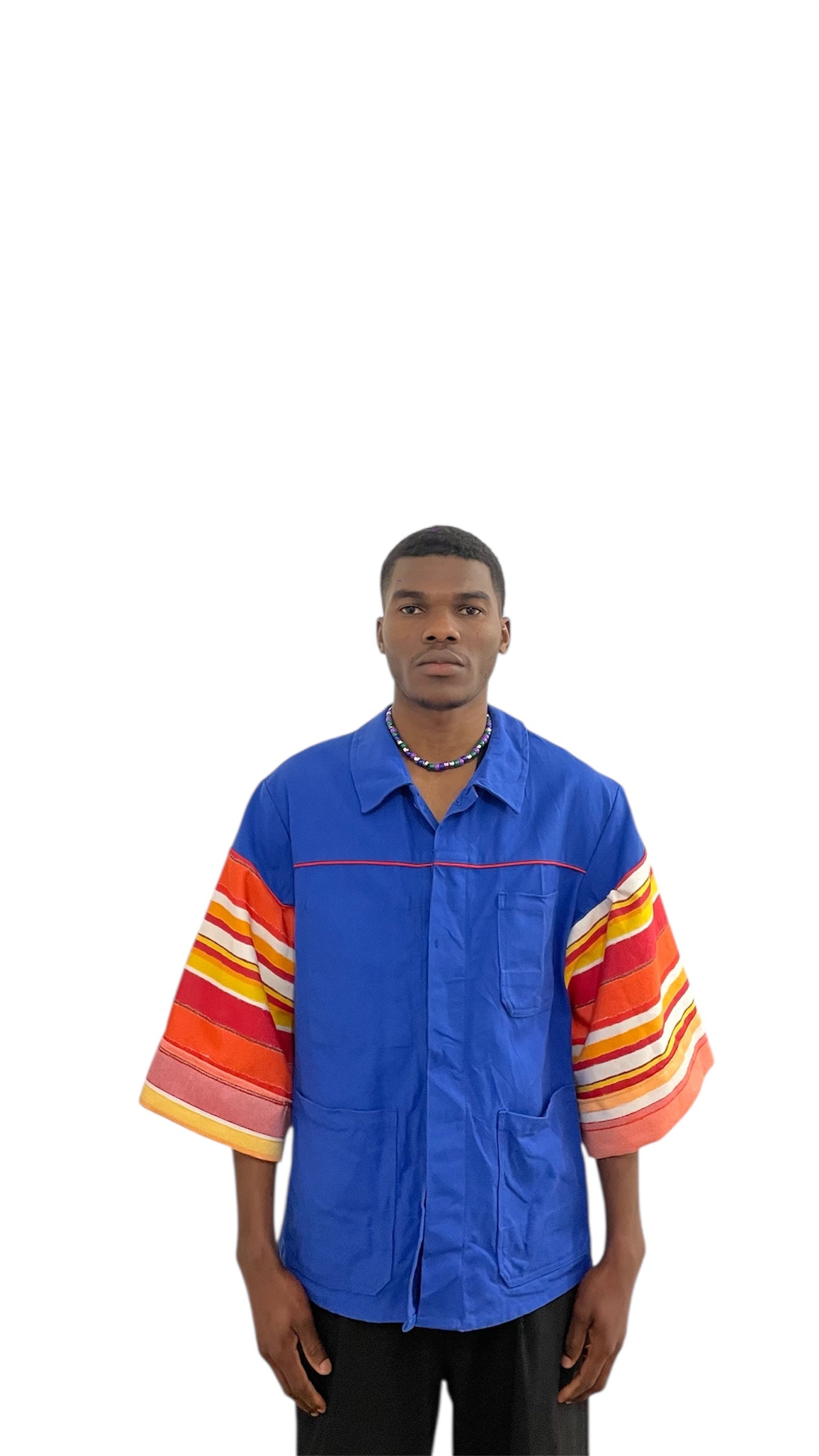 Veste kimono à rayures