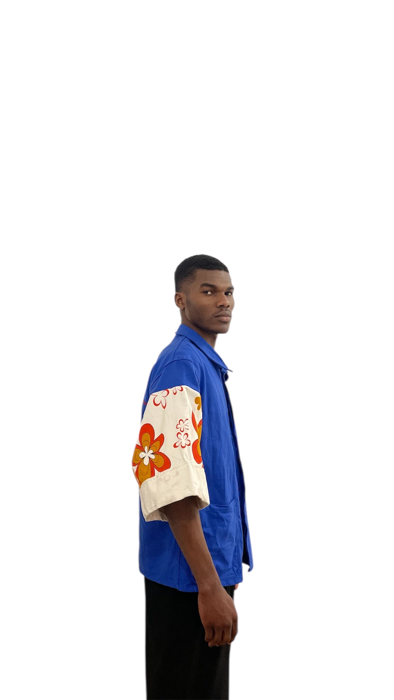 Veste kimono à fleurs