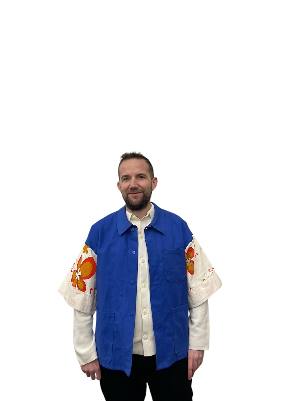 Veste kimono à fleurs